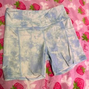 Billabong A/Div Blue Tie Dye Bike Shorts – Size Large – Excellent Condition